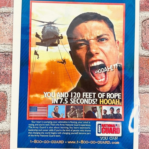2005 Army National Guard HOOAH Helicopter‎ Original Vtg PRINT AD - Picture 1 of 11